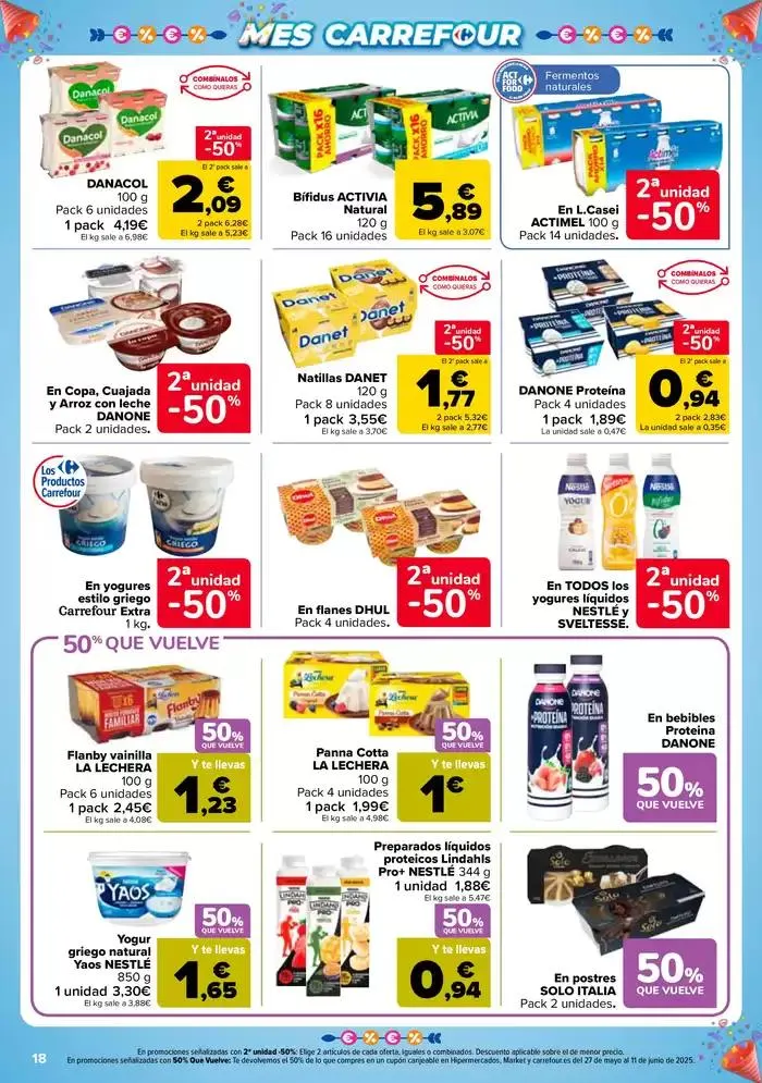 Catálogo de 50% QUE VUELVE + 2ªUD. AL -50% 13 de mayo al 26 de mayo 2025 - Página 18