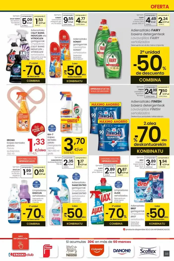 Catálogo de 2000 produktu baino gehiago, BETI PREZIO ONEAN HIPERMERKATUAK EROSKI 13 de febrero al 25 de febrero 2025 - Página 33
