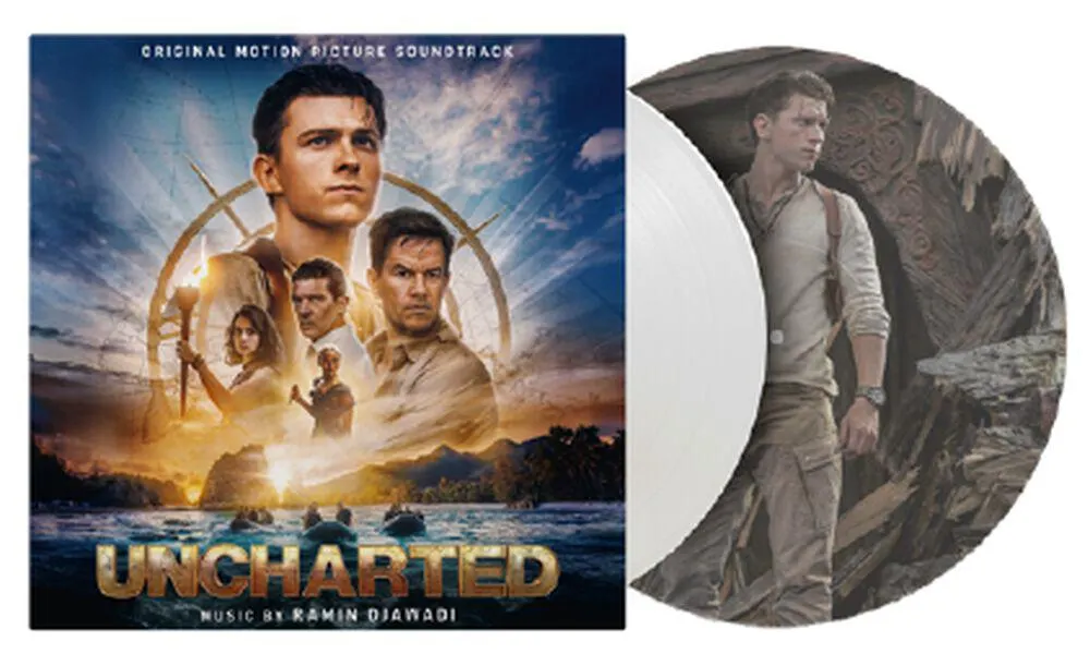 "Uncharted - Original Motion Picture Soundtrack" LP coloreado de Uncharted
