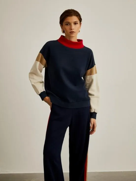 Jersey punto color block