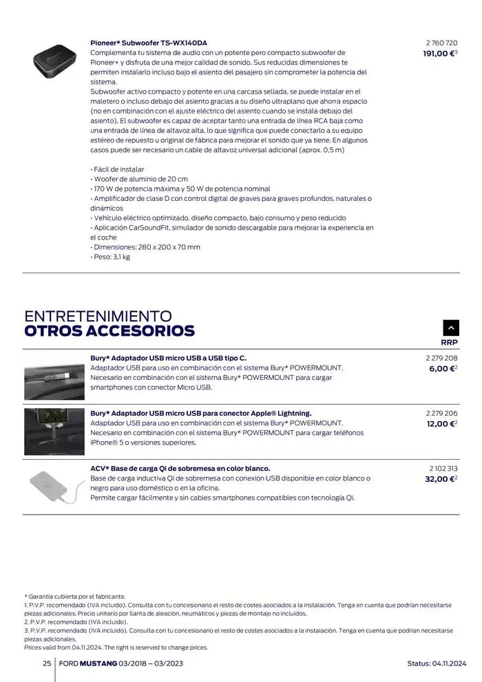 Catálogo de Ford de accesorios Ford Mustang 13 de noviembre al 13 de noviembre 2025 - Página 25