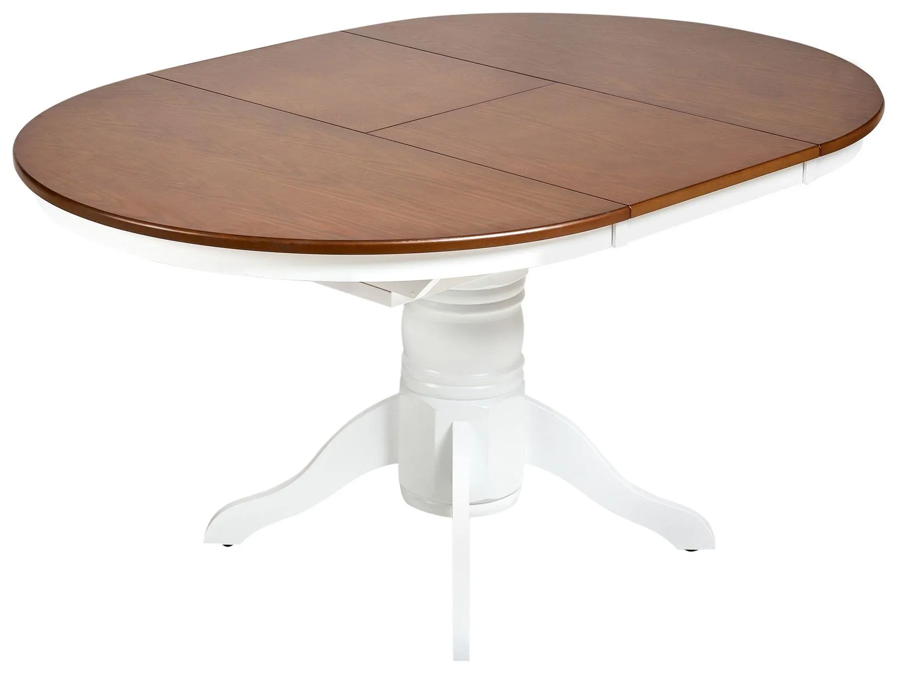 Mesa de comedor extensible AKRON Fresno marrón 106/150 cm 106 cm Madera