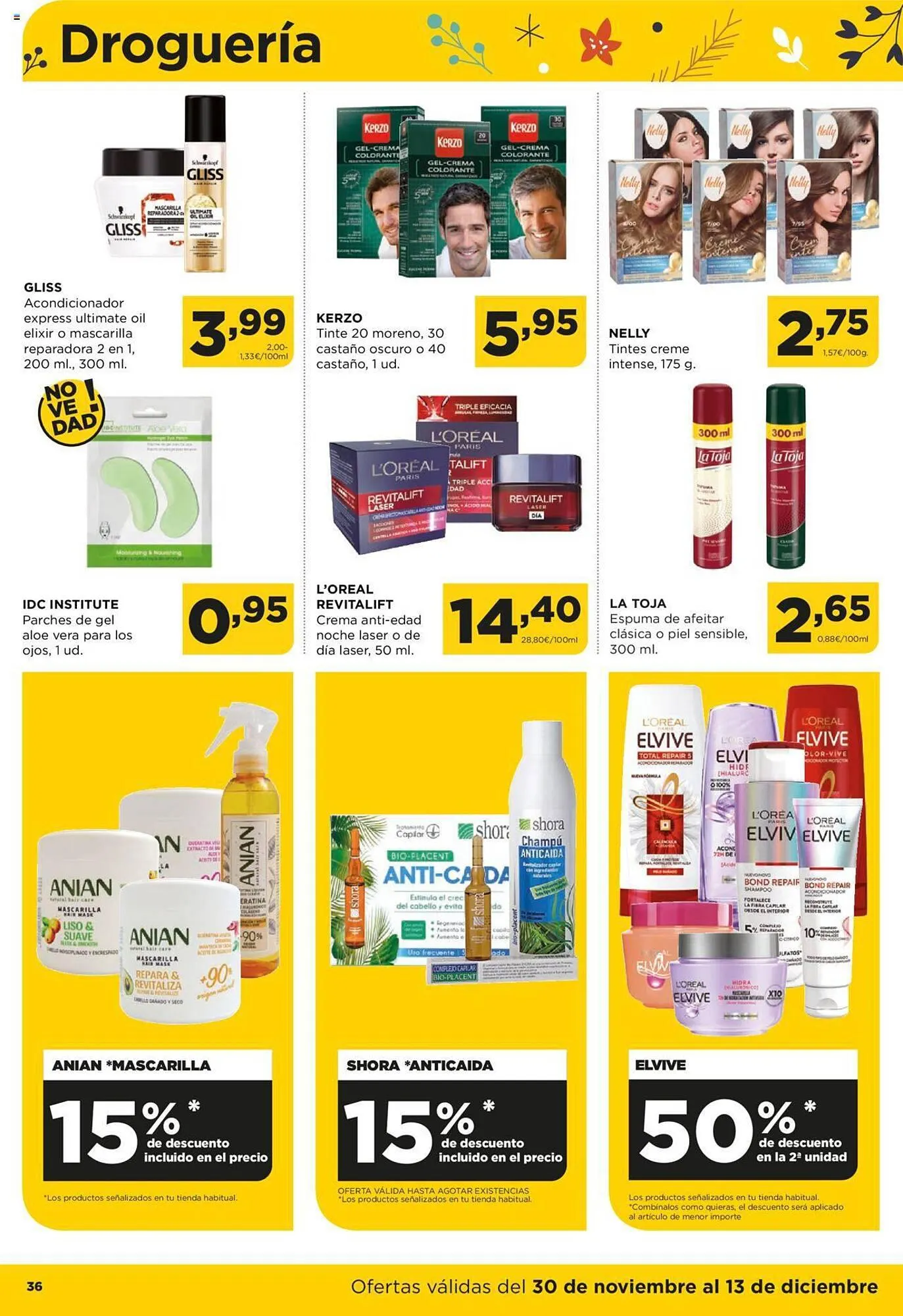 Catálogo de Folleto Alimerka 30 de noviembre al 13 de diciembre 2023 - Página 36