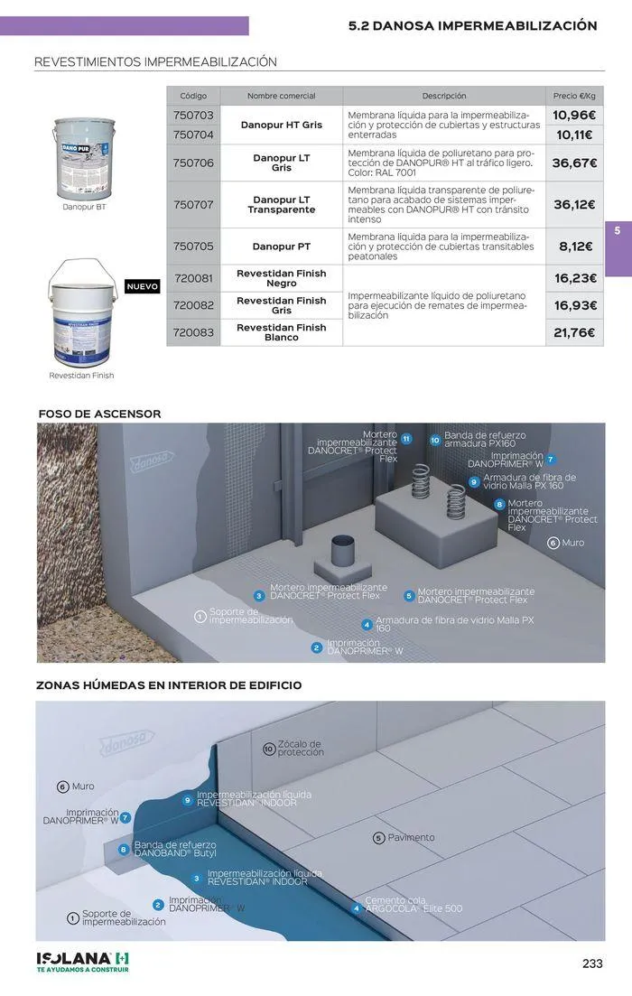 Catálogo de IMPERMEABILIZACIÓN – TARIFA ISOLANA 2024 29 de agosto al 31 de diciembre 2024 - Página 13