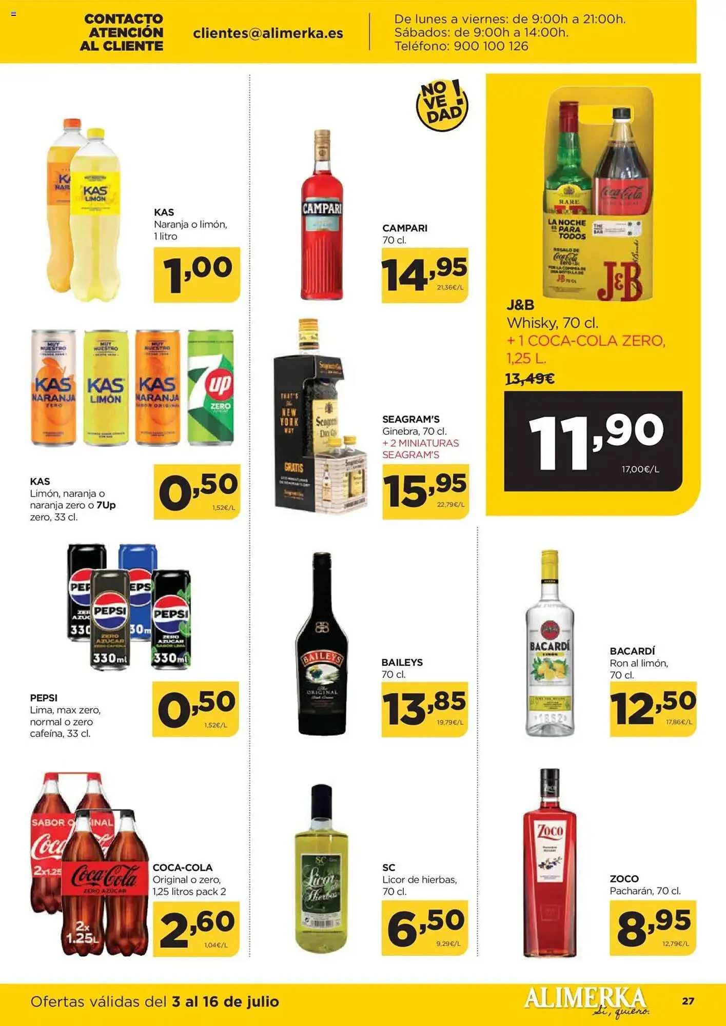 Catálogo de Folleto Alimerka 3 de julio al 16 de julio 2025 - Página 28