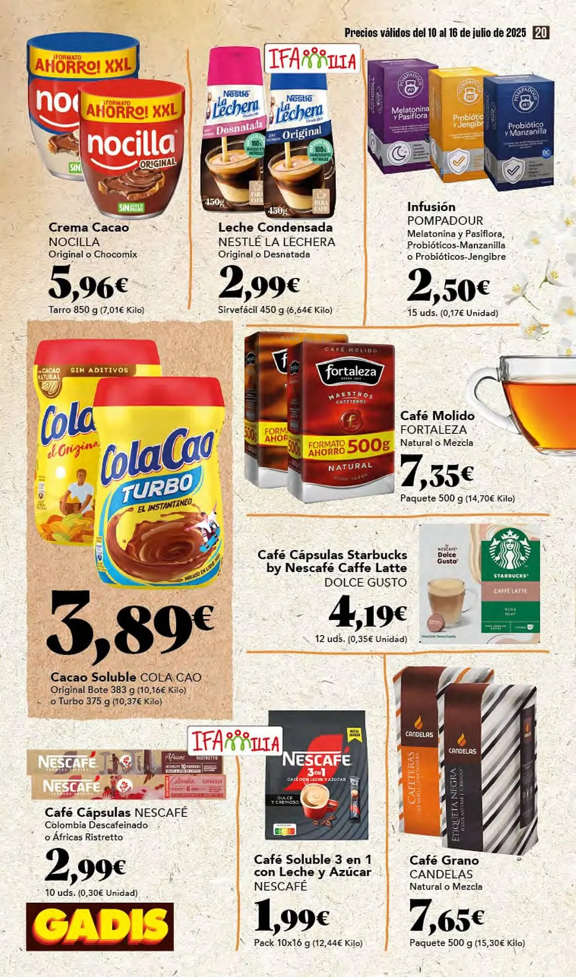 Catálogo de Folleto Gadis 10 de julio al 16 de julio 2025 - Página 20