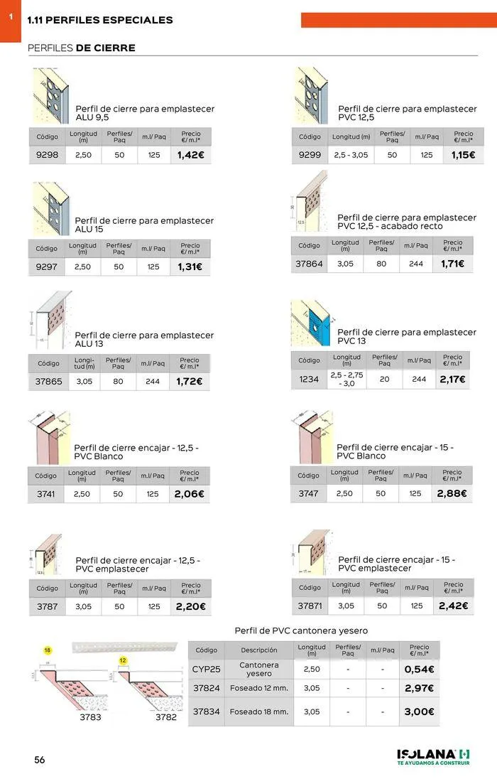 Catálogo de PLACA DE YESO LAMINADO – TARIFA ISOLANA 2024 18 de septiembre al 30 de septiembre 2024 - Página 51