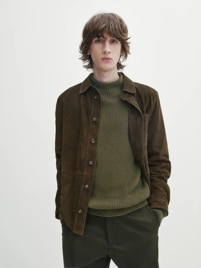 Camisa ante bolsillo pecho