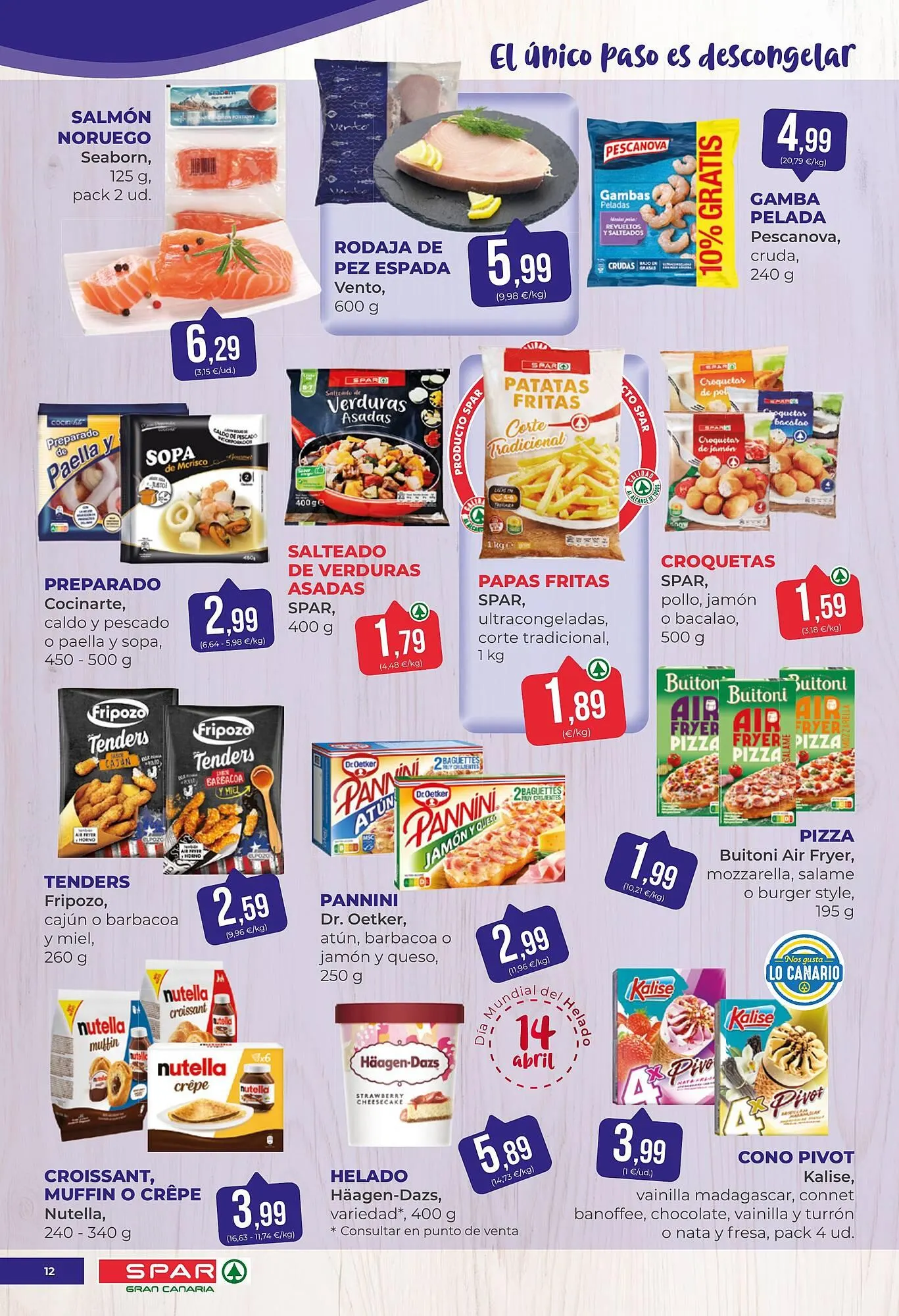 Catálogo de Folleto SPAR Gran Canaria 31 de marzo al 16 de abril 2026 - Página 12