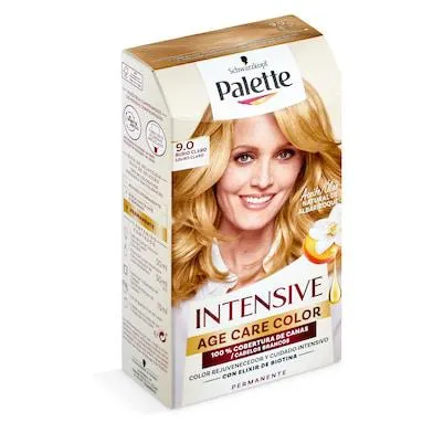 Tinte intensive age color 9.0 rubio claro Palette caja 1 unidad