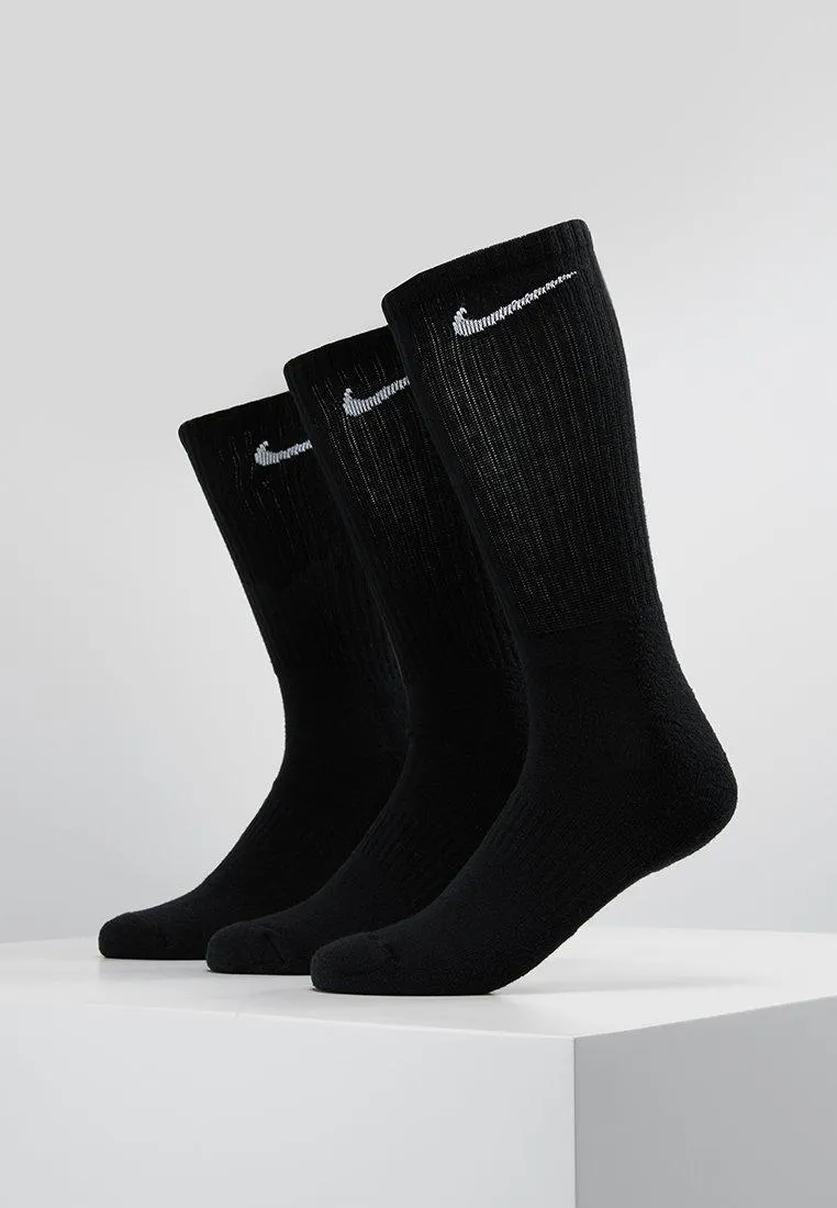 EVERYDAY CUSH CREW 3 PACK - Calcetines de deporte - black/white