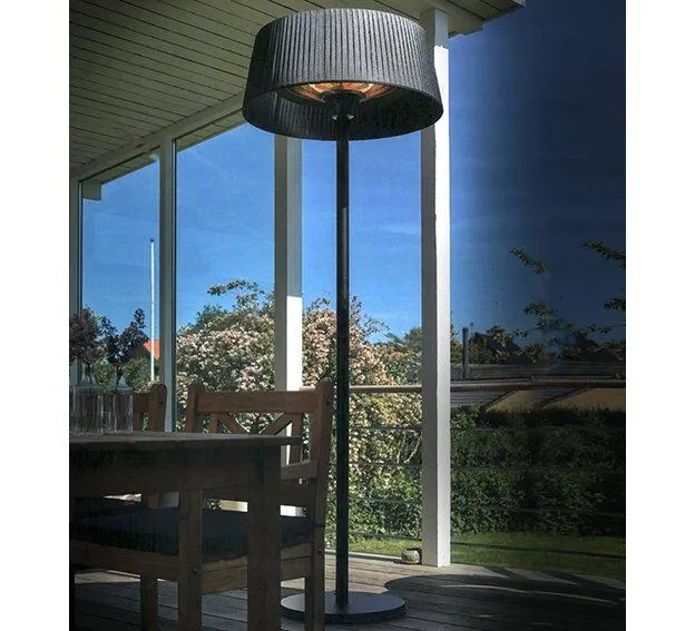 Estufa de exterior negra Heat