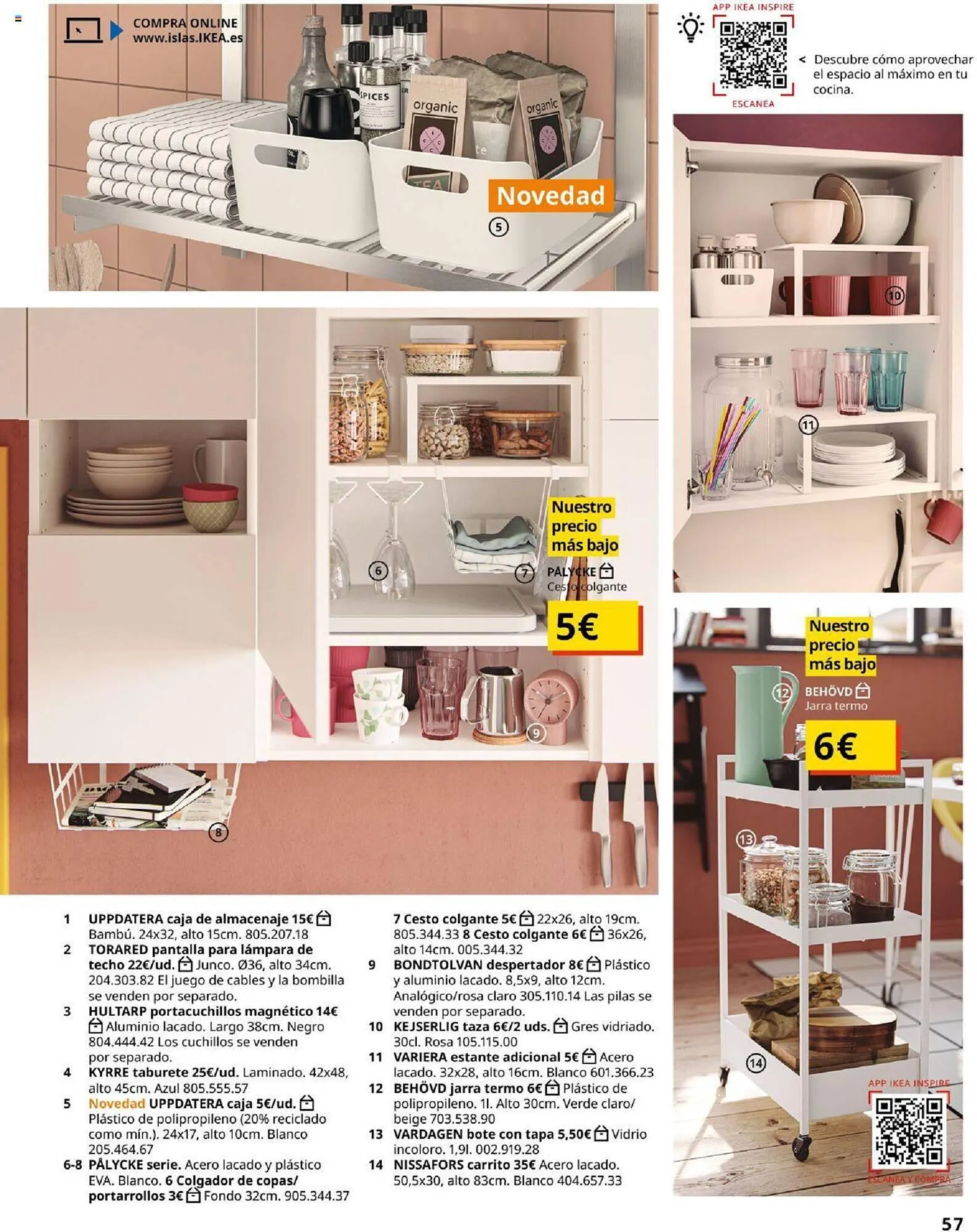 Catálogo de Folleto IKEA Accesorios y decoración 4 de septiembre al 31 de enero 2025 - Página 57