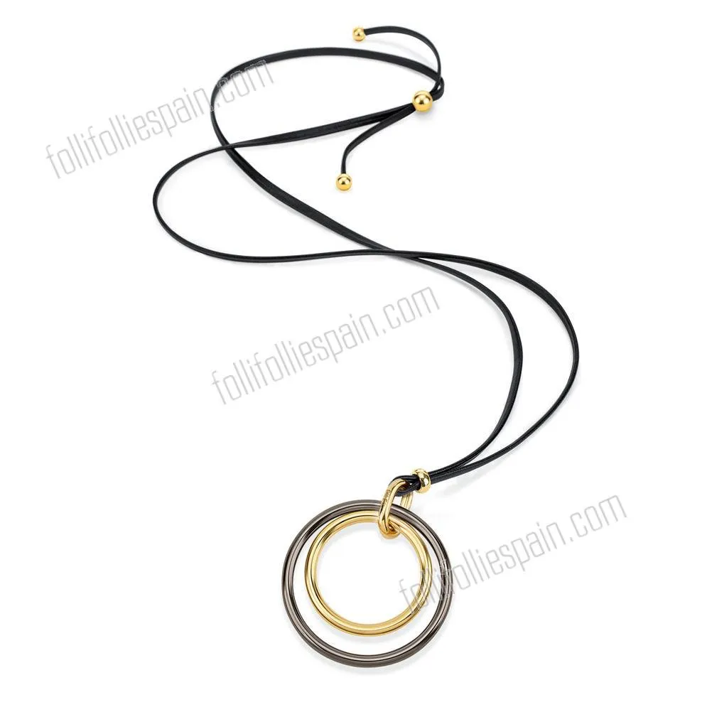 Folli Follie elegante collar de metal con un descuento del 60%