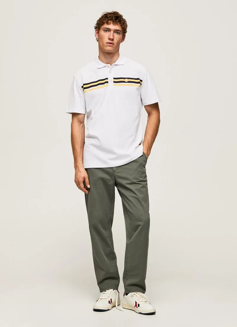 POLO ALGODÓN DETALLE RAYAS