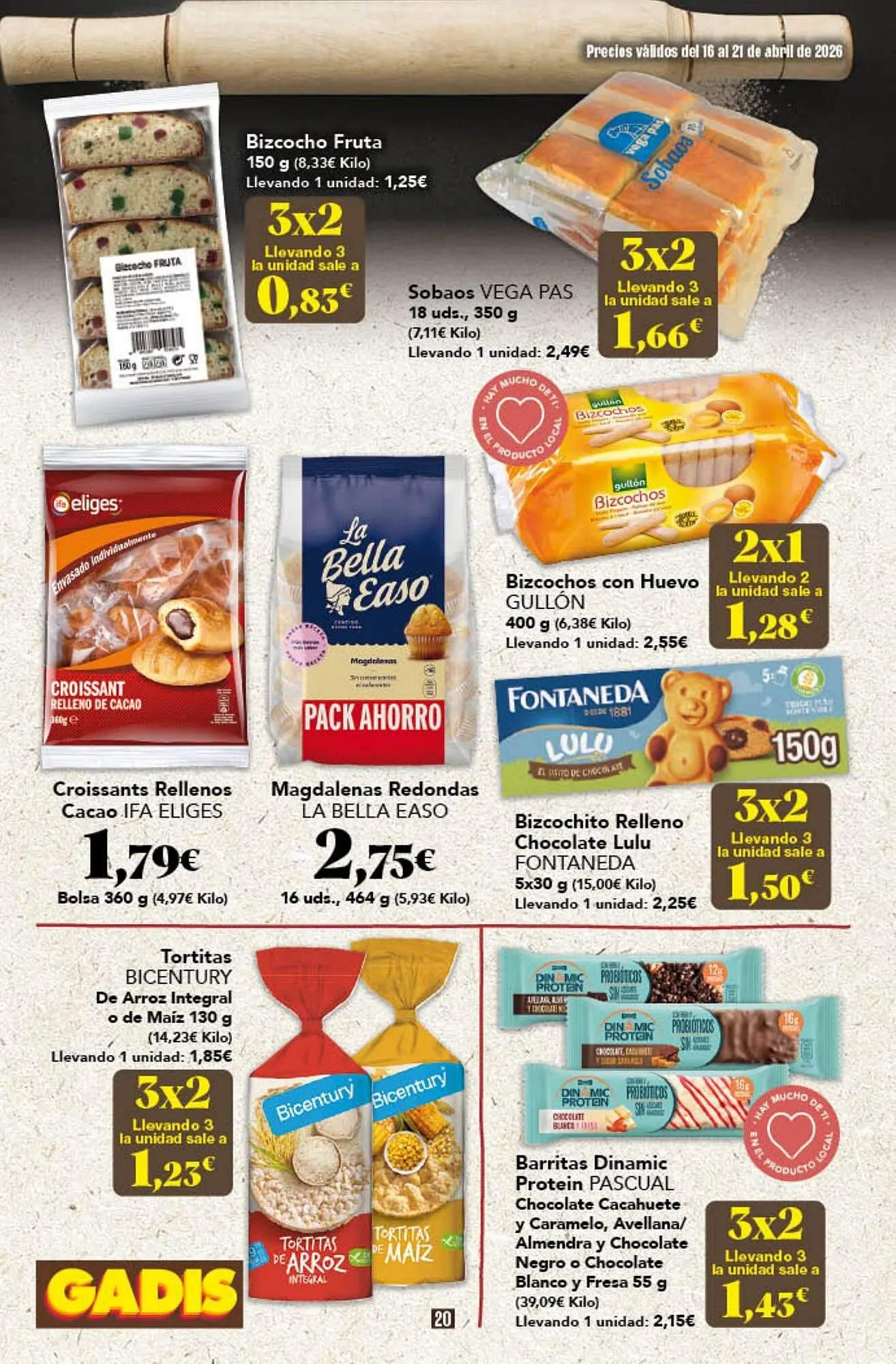 Catálogo de Folleto Gadis 16 de abril al 21 de abril 2026 - Página 20