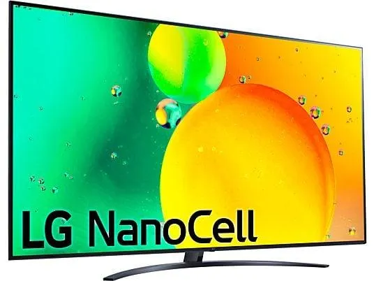 TV LED 86" - LG 86NANO766QA, UHD 4K, 86": Procesador Inteligente: α7 Gen5 AI Processor 4K, Smart TV, DVB-T2 (H.265), Azul Oscuro Ceniza