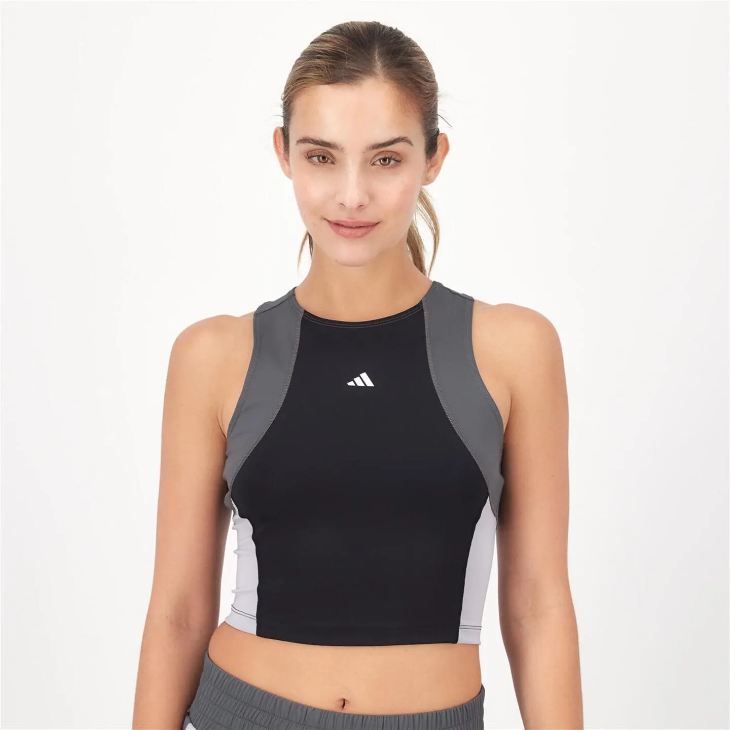 Camiseta Crop Sin Mangas Mujer