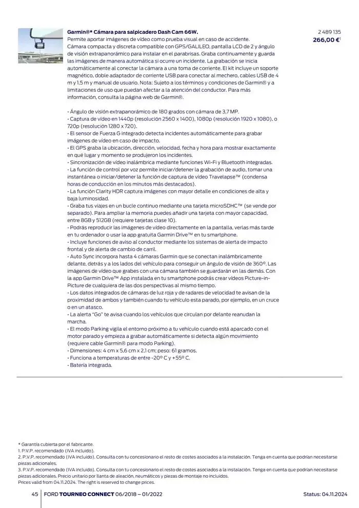 Catálogo de Ford de accesorios Tourneo Connect 13 de noviembre al 13 de noviembre 2025 - Página 45