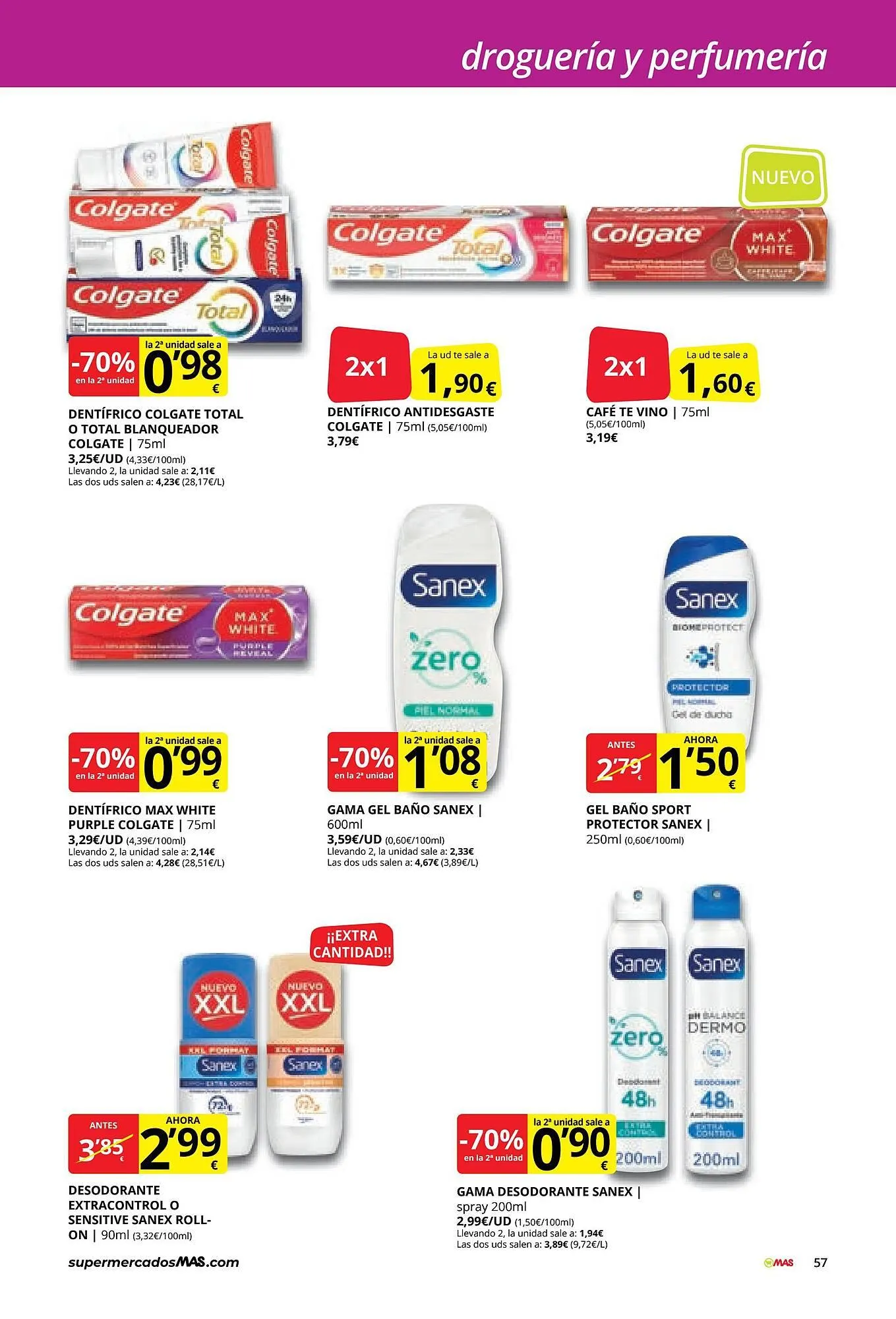 Catálogo de Folleto Supermercados MAS 3 de marzo al 26 de marzo 2026 - Página 57