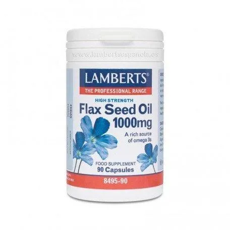 Aceite de Semillas de Lino 1000 mg rico en Omega 3 – Lamberts