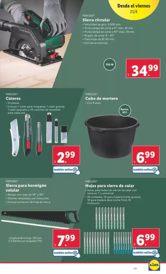 Catálogo de ¡Bazar Lidl! Ofertas válidas del 21/04 al 27/04 21 de abril al 27 de abril 2025 - Página 23