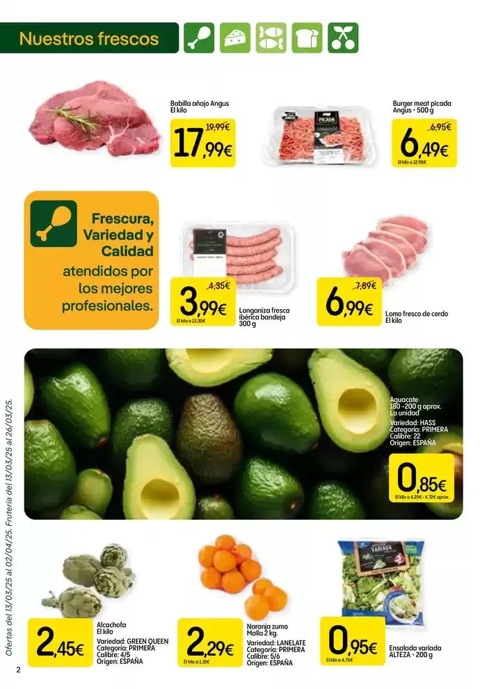 Catálogo de Ofertas del 13/03/2025 al 02/04/2025. Frutería del 13/03/ 13 de marzo al 2 de abril 2025 - Página 2