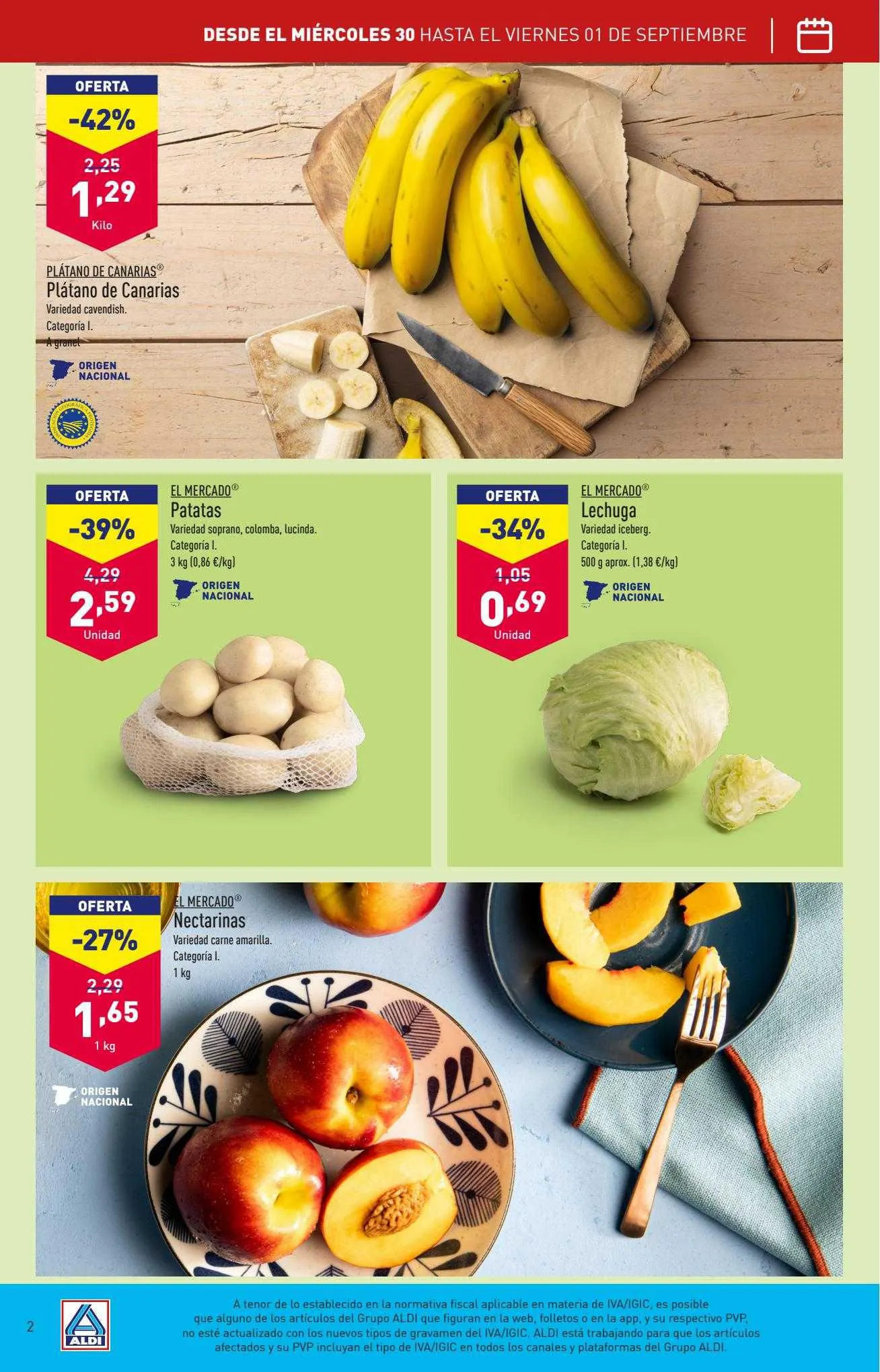 Catálogo de ALDI Folleto 28 de agosto al 3 de septiembre 2023 - Página 2