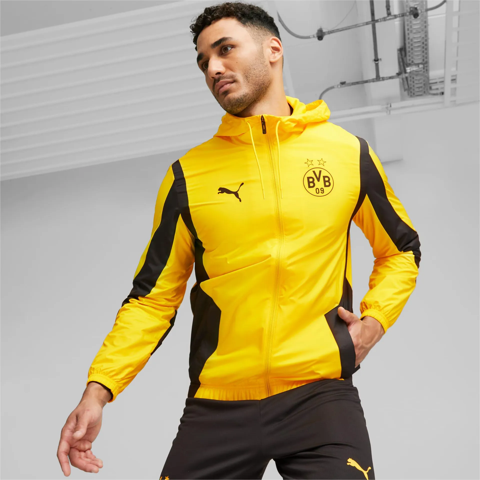 Chaqueta de fútbol Borussia Dortmund prepartido para hombre