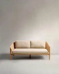 Sofá Carlota 2 plazas beige 184 cm FSC Mix Credit