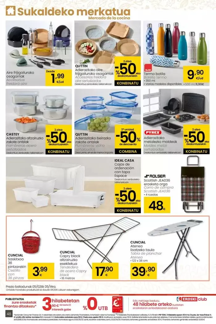Catálogo de AUKERA OFERTA HIPERMERKATUAK EROSKI 2 de mayo al 13 de mayo 2025 - Página 48