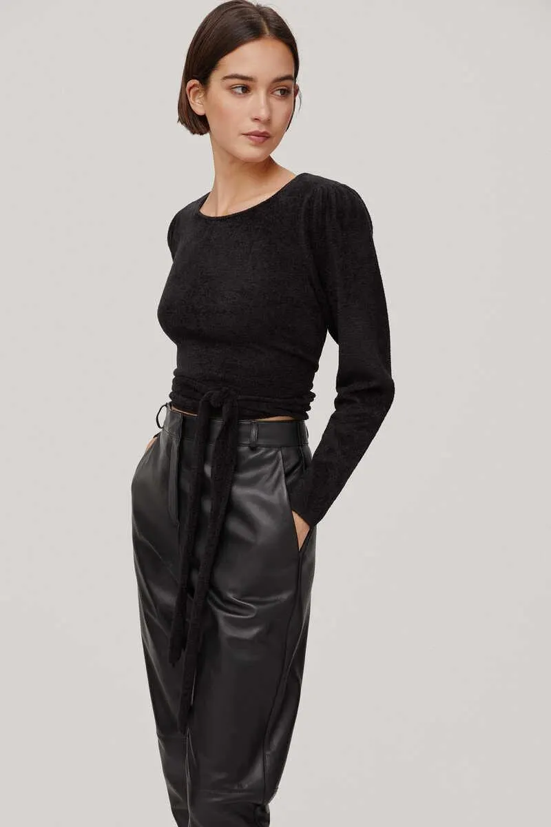 Top de punto abertura espalda