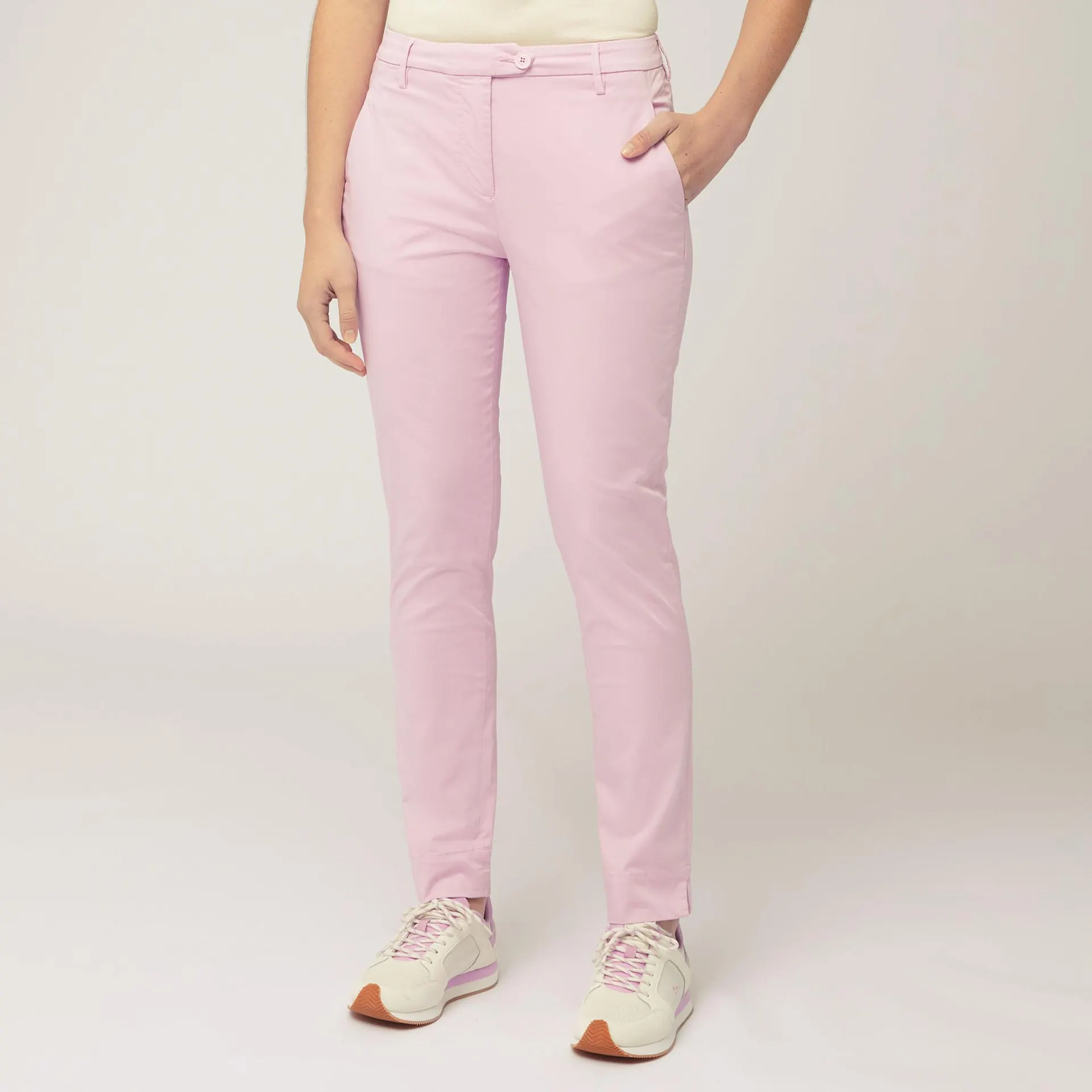 Pantalón chino de raso