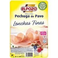 Pechuga de pavo ELPOZO, lonchas finas, bandeja 115 g