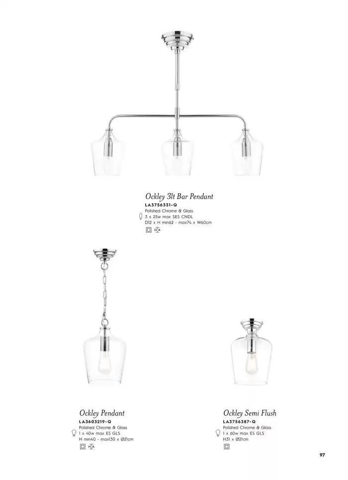 Catálogo de Lighting & Mirror Collection 12 de marzo al 31 de agosto 2025 - Página 99