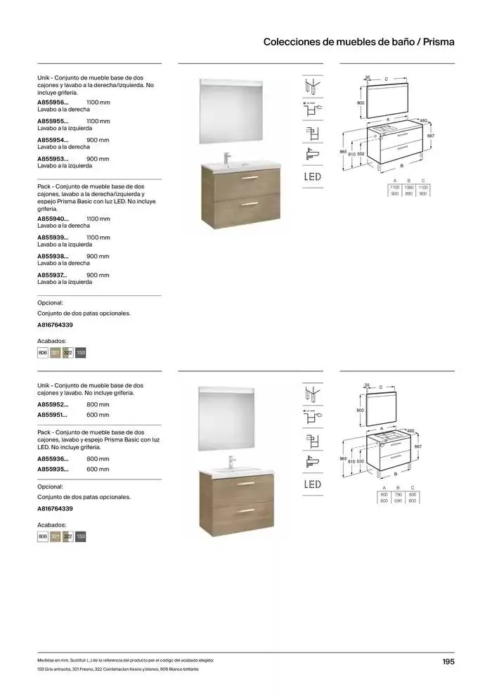 Catálogo de Colecciones de Baño, Muebles y Accesorios 9 de enero al 31 de diciembre 2025 - Página 197