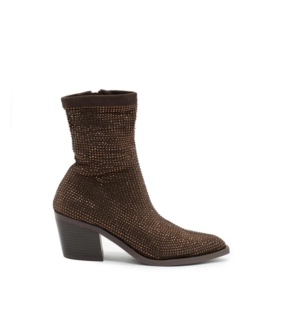 Botines Mujer cubiertos pedrería