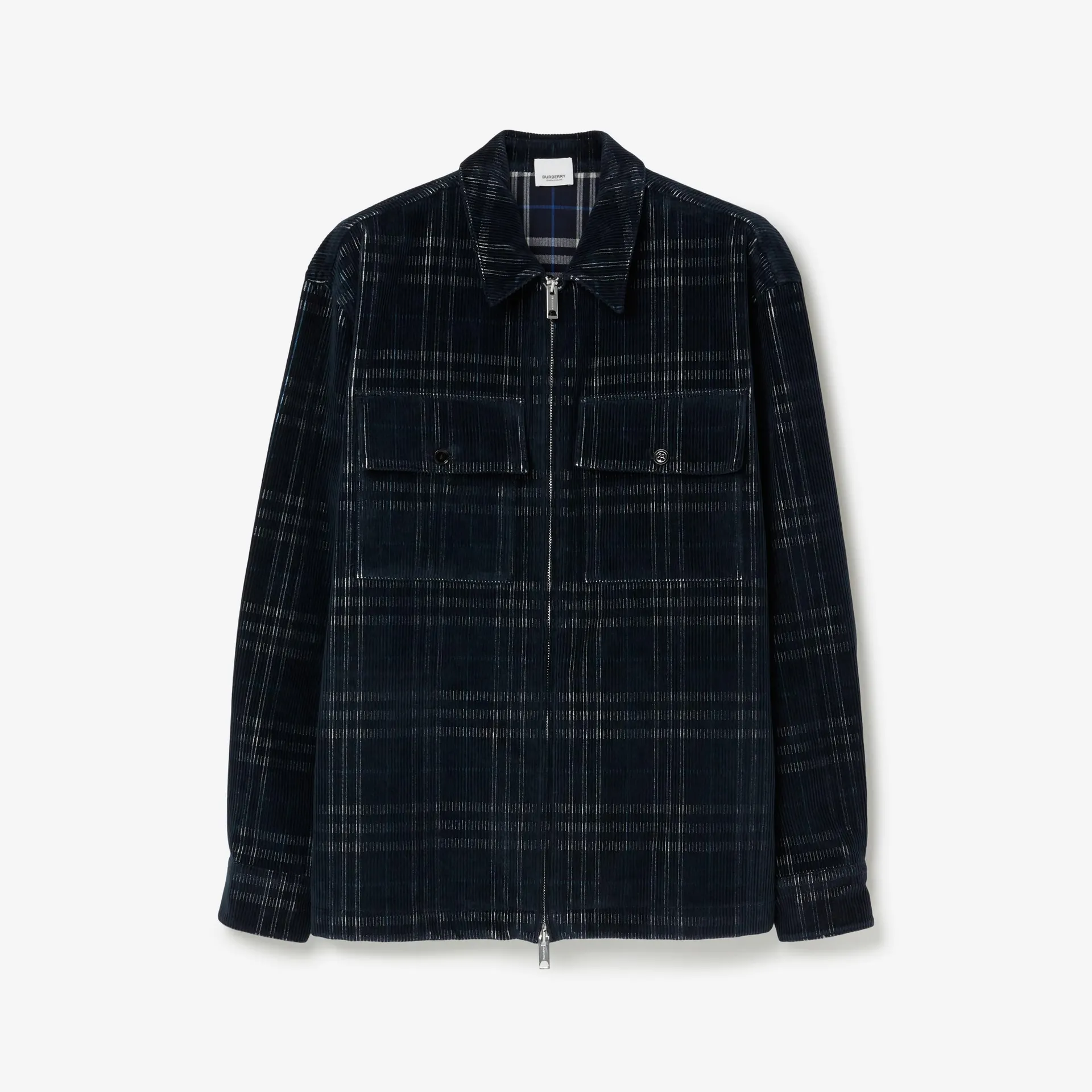 Camisa oversize en pana Check