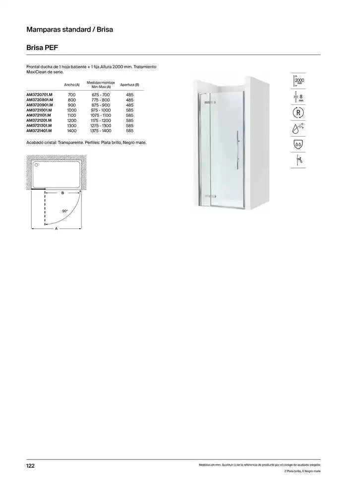 Catálogo de Platos de Ducha, Bañeras y Mamparas 9 de enero al 31 de diciembre 2025 - Página 124