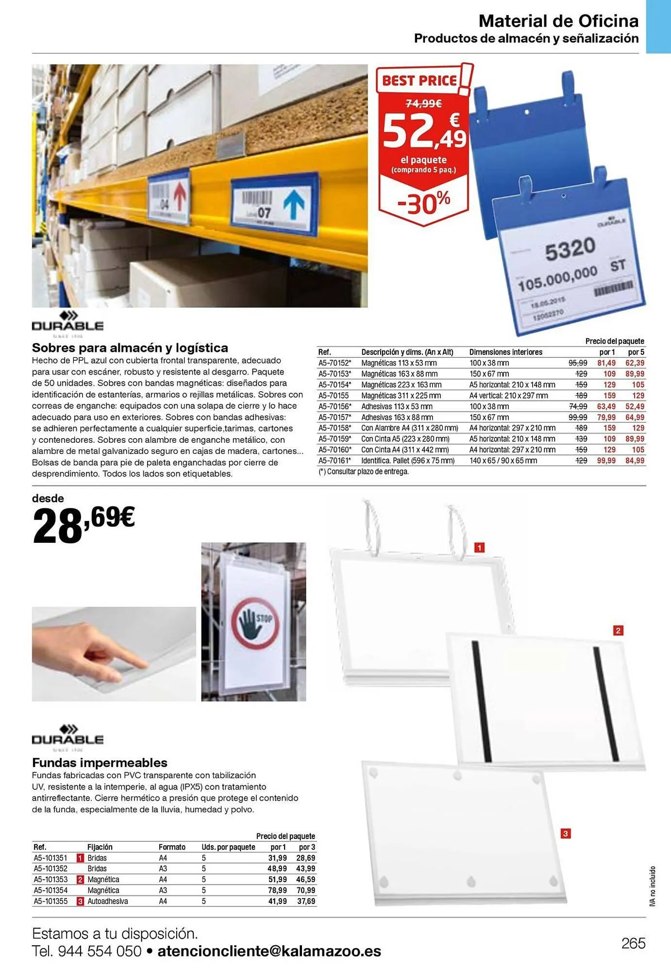 Catálogo de Folleto Staples Kalamazoo 19 de enero al 31 de diciembre 2026 - Página 265