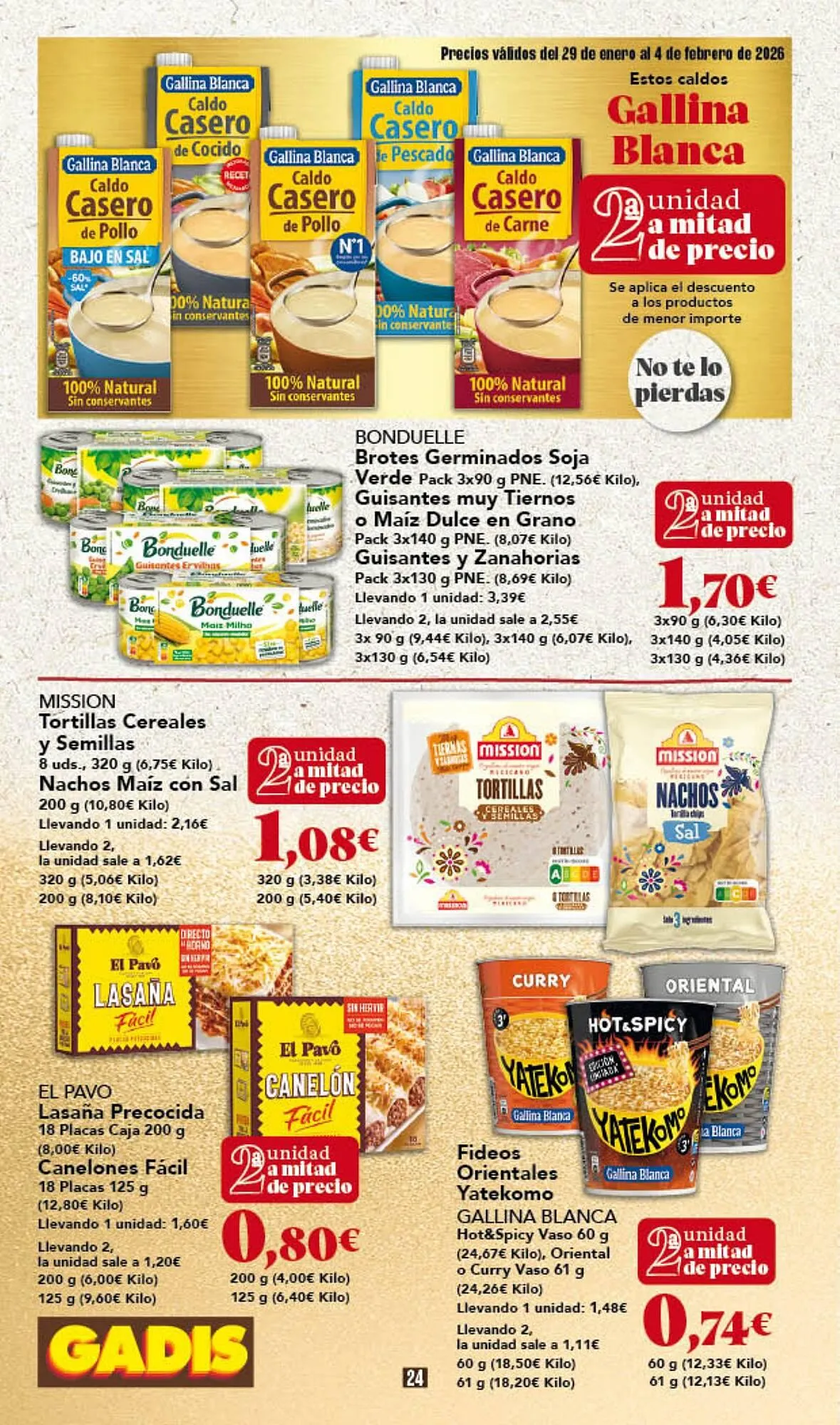Catálogo de Folleto Gadis 29 de enero al 4 de febrero 2026 - Página 24