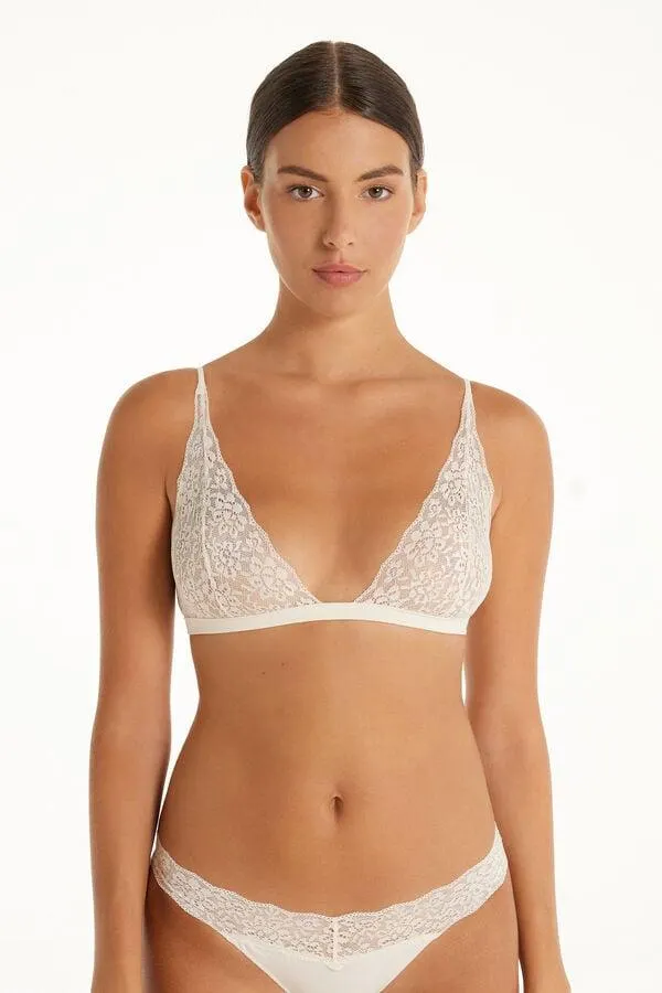 Sujetador Triángulo Lisbon Sin Relleno de Encaje Reciclado