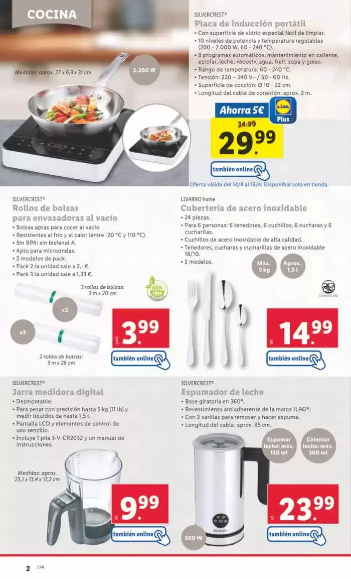 Catálogo de ¡Bazar Lidl! Ofertas válidas del 14/04 al 20/04 14 de abril al 20 de abril 2025 - Página 2
