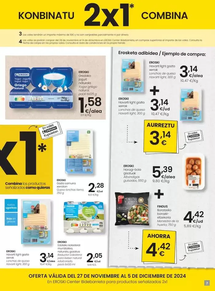 Catálogo de Nueva apertura EROSKI Center Bidebarrieta 27 de noviembre al 5 de diciembre 2024 - Página 7
