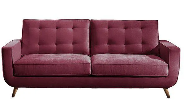 Sofá retro de 180 Sterling Coope Rosa malva
