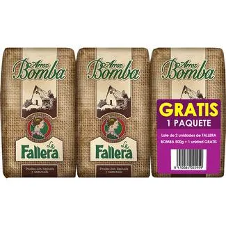 LA FALLERA arroz bomba pack 2 envases 500 g