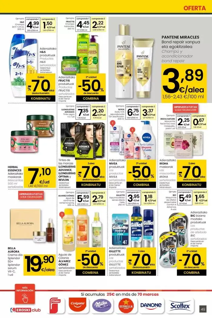 Catálogo de AUKERA OFERTA HIPERMERKATUAK EROSKI 10 de abril al 29 de abril 2025 - Página 49
