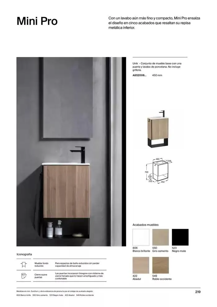 Catálogo de Colecciones de Baño, Muebles y Accesorios 9 de enero al 31 de diciembre 2025 - Página 221
