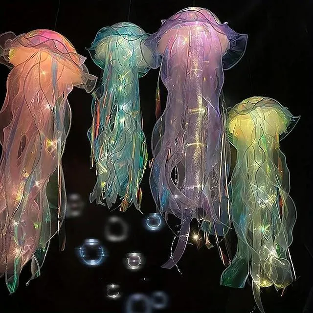 Lámpara decorativa de medusas de colores, farol decorativo de diseño moderno de medusas para fiesta, los mejores regalos para niños para niñas