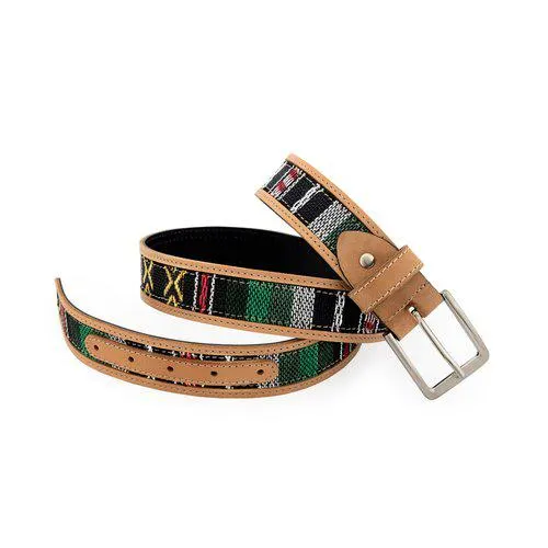 Cinturón étnico verde - 27837